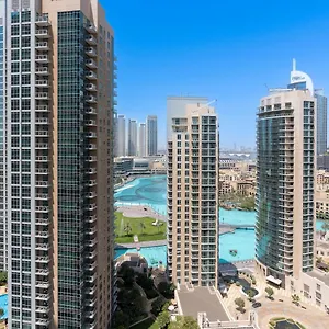 Fountain View Luxury: Downtown With Burj Khalifa Vista Apartment Dubai